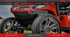 Desktop Screenshot of pridecarts.com